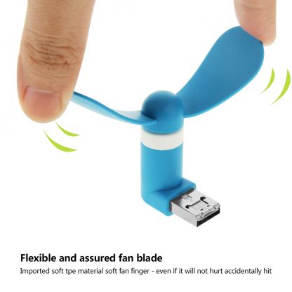 Мини USB вентилатор HAWEEL за мобилен телефон или PC 4