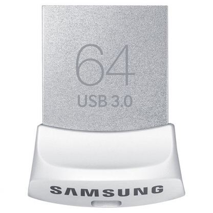 Samsung USB 3.0 Flash Drive Fit 64GB - ултрабърза компактна USB 3.0 флаш памет за преносими компютри 64GB (сребрист) 3